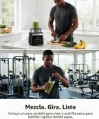 GDOR Licuadora, 1300W Auto-Program Licuadora para Smoothies con Hielo Picado