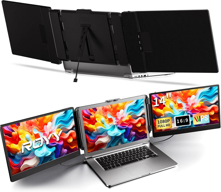 ROYY Extensor de Pantalla para Laptop Monitor Triple - Monitor Port...