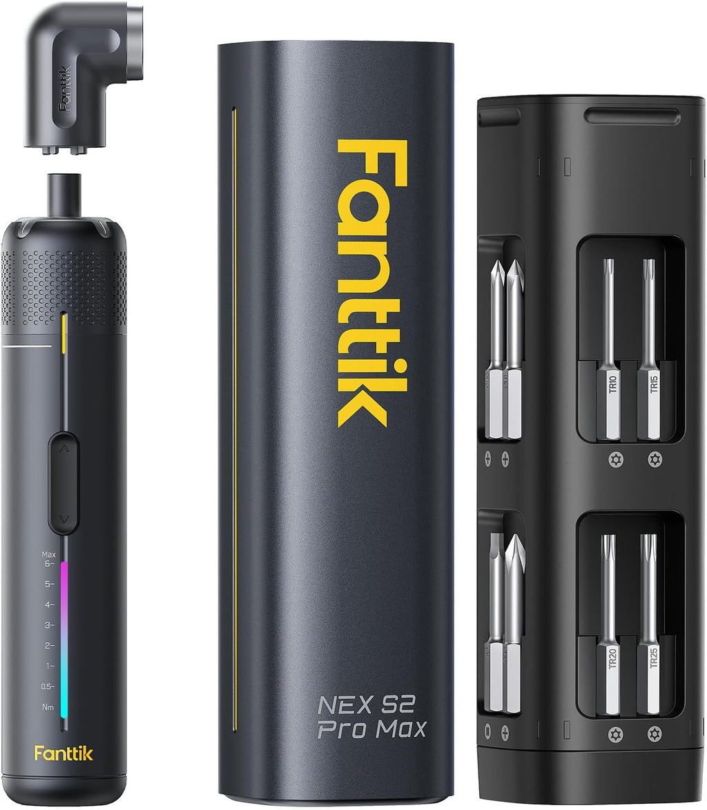 Fanttik S2 Pro Max - Destornillador eléctrico, juego de destornilladores