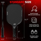 BAGAIL Palas de pickleball aprobadas por USAPA, juego de pickleball de superficie de fibra de vidrio, raquetas ligeras con 4 bolas, 1 bolsa, diseñadas en California para tracción y estabilidad