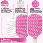 Set de 2 Paletas de Pickleball Ligero con Núcleo de Panal Rosa Control