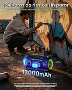 Altavoz Bluetooth, altavoces portátiles de pico de 200 W