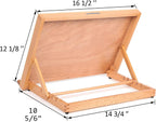 Mesa caballete de dibujo de madera con 5 posiciones para dibujo y bocetado
