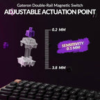 Keychron K4 HE - Teclado inalámbrico de efecto Hall al 96% con almohadilla numérica, interruptores magnéticos de disparo rápido, lanzador QMK, 2.4 GHz/Bluetooth/cableado, Mac y ventanas, marco de