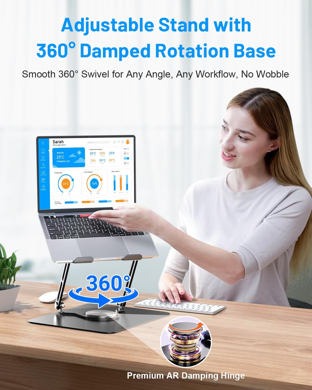 Metfut Almohadilla de enfriamiento para laptop con ventilador Enfri...