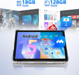 Tableta de 11 pulgadas 2 en 1, 18GB + 128GB, Tableta Android 15, 1T...