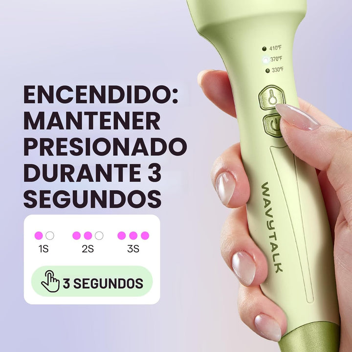 Wavytalk Cepillo térmico, cepillo redondo iónico de 1.5 pulgadas Bl...