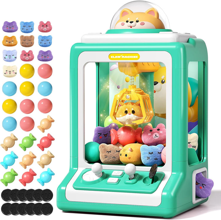 Máquina de garras para niños, mini expendedora con monedas de juego...