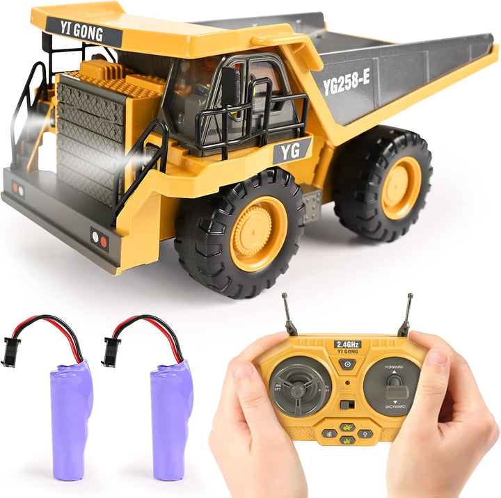 KidsFaves - Juguetes de camión volquete con control remoto de 9 can...