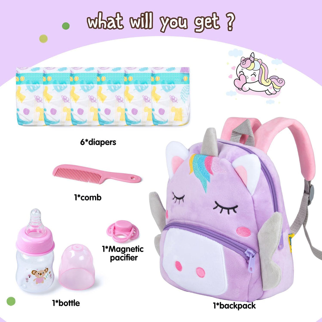 Juego de 10 bolsas de pañales para muñecas Reborn de 17 a 24 pulgad...