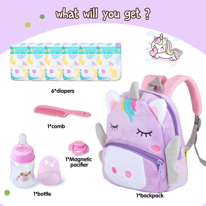 Juego de 10 bolsas de pañales para muñecas Reborn de 17 a 24 pulgad...