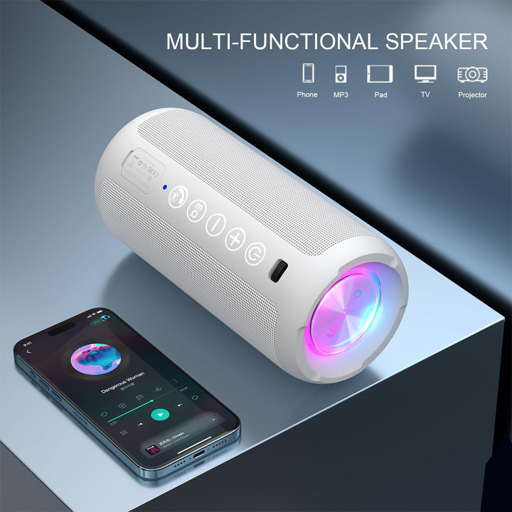 Ortizan Altavoz Bluetooth portátil: IPX7 impermeable, sonido fuerte...