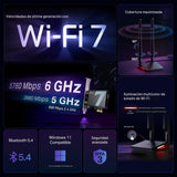 TP-Link Tarjeta WiFi 7 BE9300 PCIe WiFi para PC de escritorio | Tar...