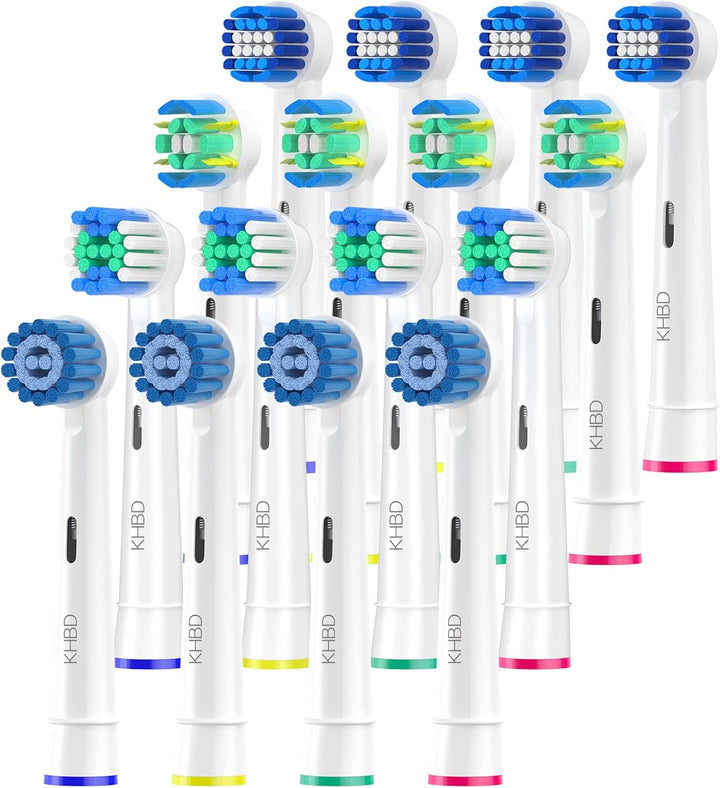 KHBD Paquete de 16 cabezales de repuesto para Oral B Braun, incluye...