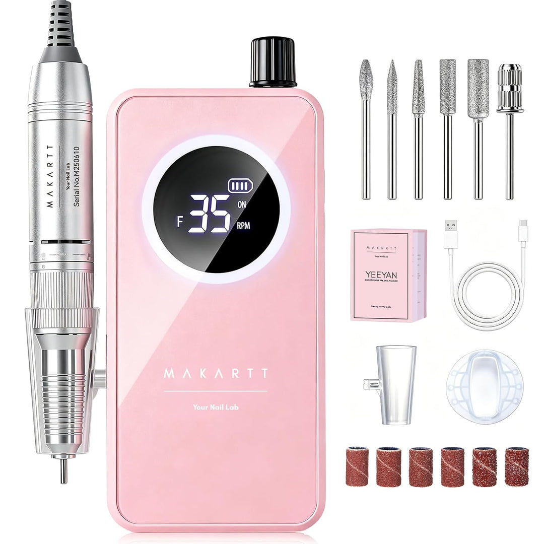 Makartt Pulidor de uñas recargable \u2013 Lima de uñas eléctrica de...