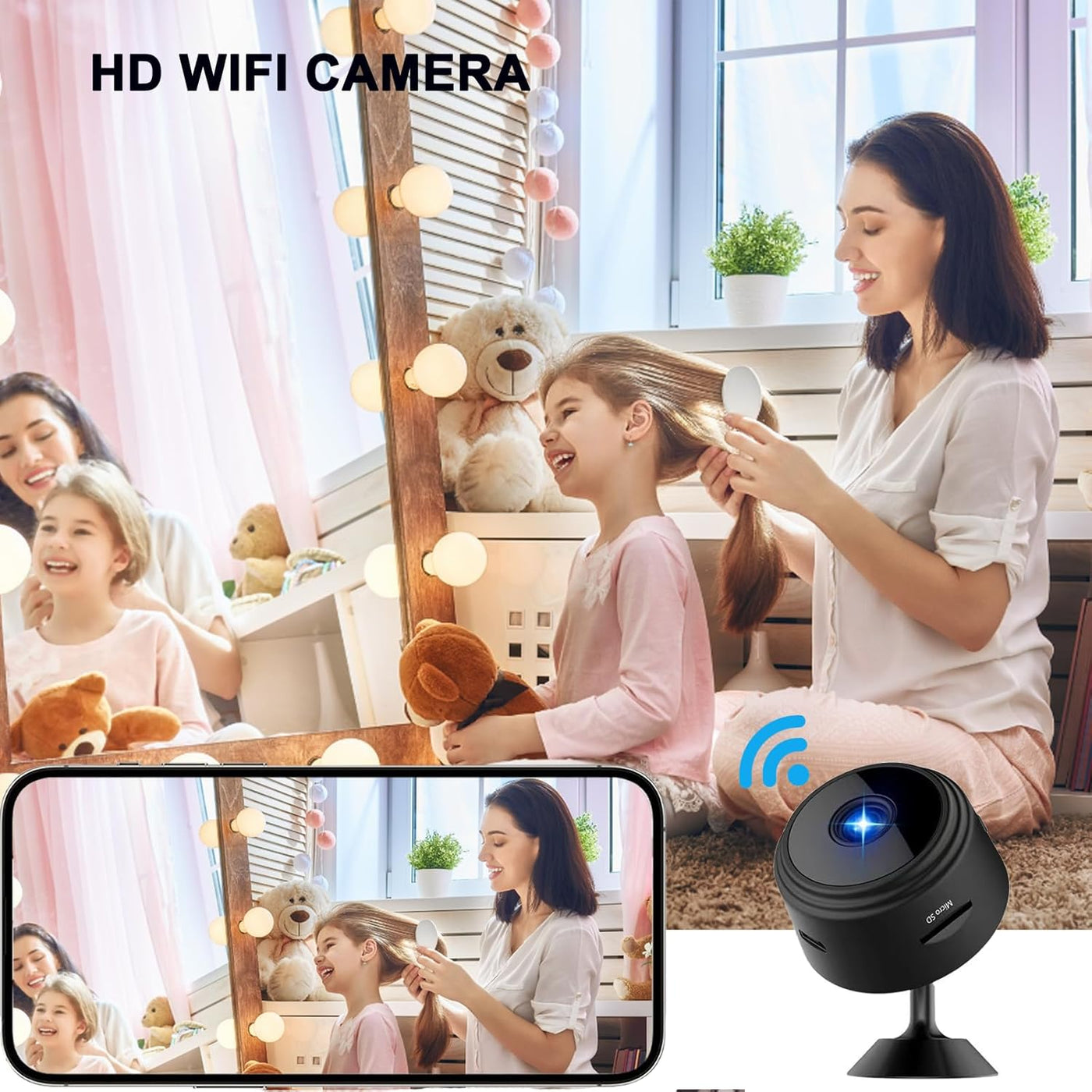 ZMDCAM Cámara espía oculta para uso doméstico mini cámara