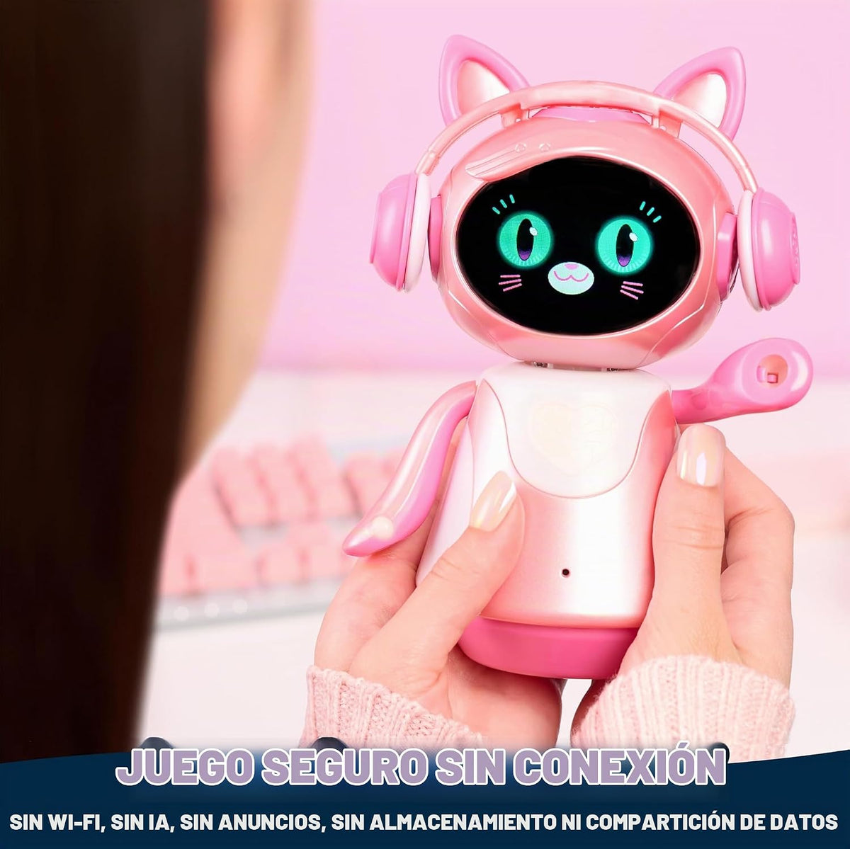 emotoBOT COR-A - Robot interactivo para niños, robot sensible al tacto y al