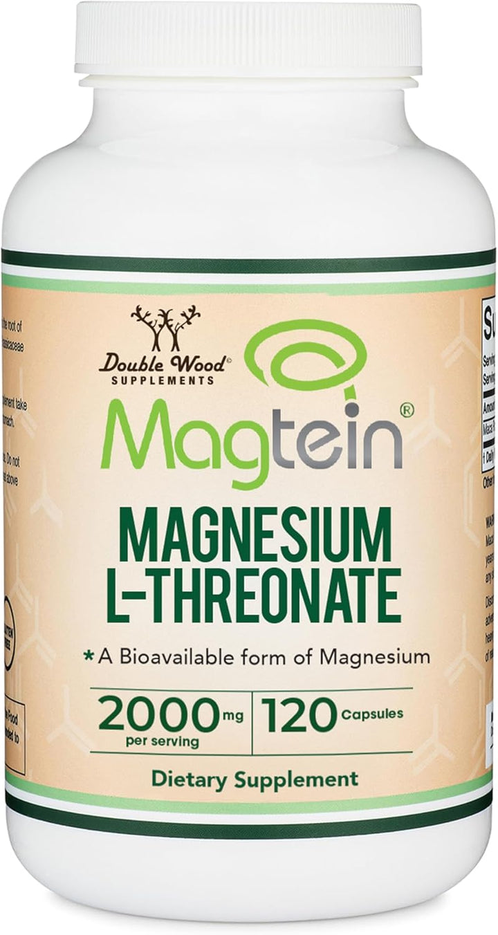 Cápsulas de magnesio L threonate, suplemento de alta absorción, for...