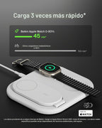 Belkin Qi2 Magnetic Wireless carga Station, 3 en 1 Foldable Charger