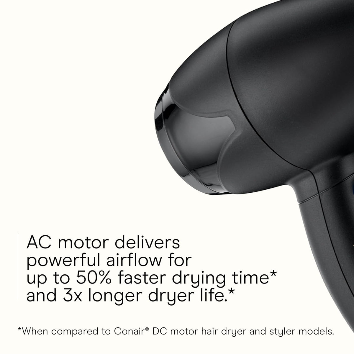 Secadora de pelo compacta Infinitipro de Conair Mighty Mini ligera,...