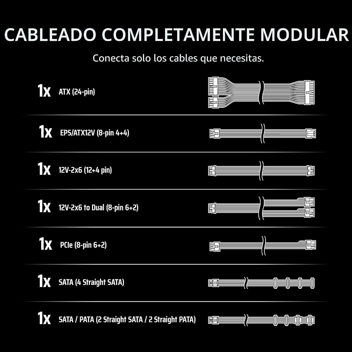 CORSAIR RM650e ATX 3.1 PCIe 5.1 Ready Fuente de alimentación comple...