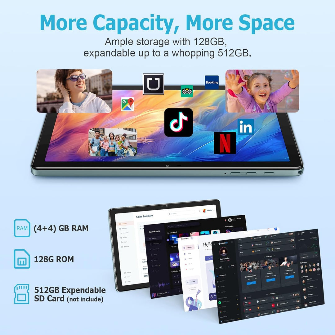WDYQJE Tablet Android de 10.1 pulgadas, tabletas Android 14 con 128...