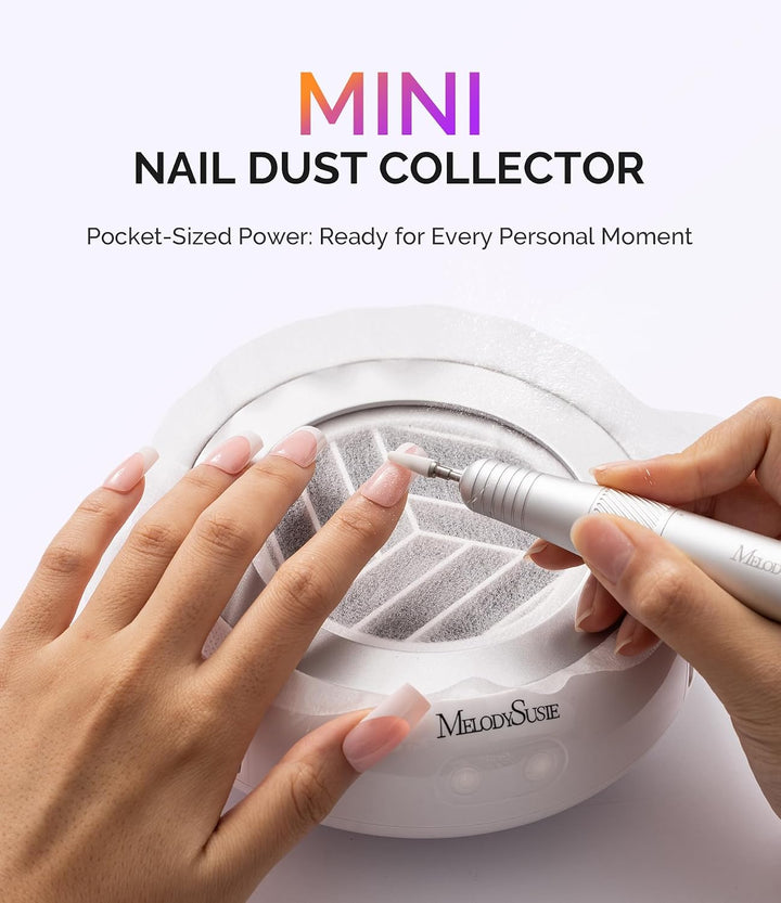 MelodySusie HProA - Colector de polvo de uñas de tamaño bolsillo co...
