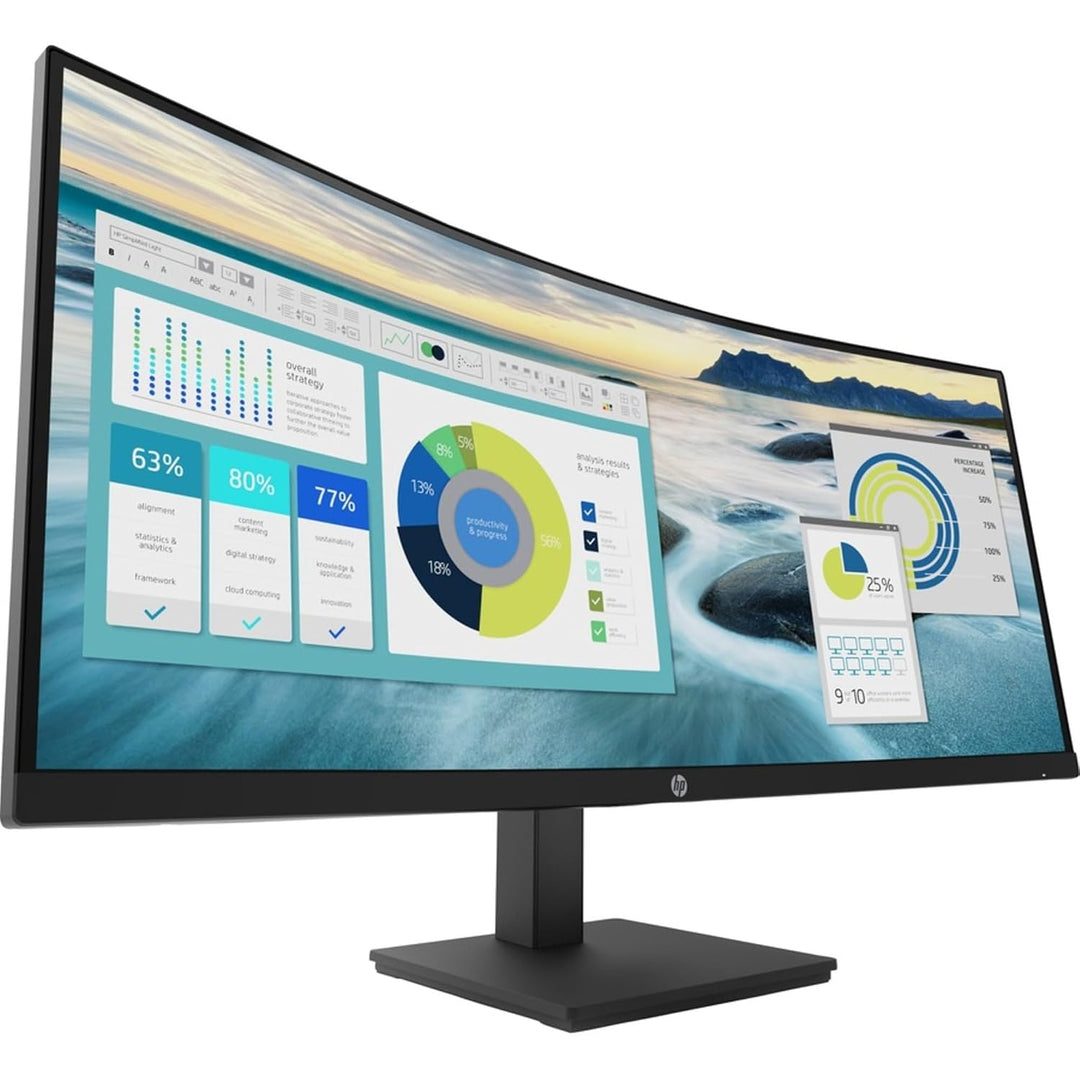 HP Monitor USB-C curvado P34hc G4 - Pantalla WQHD de 34 pulgadas (3...