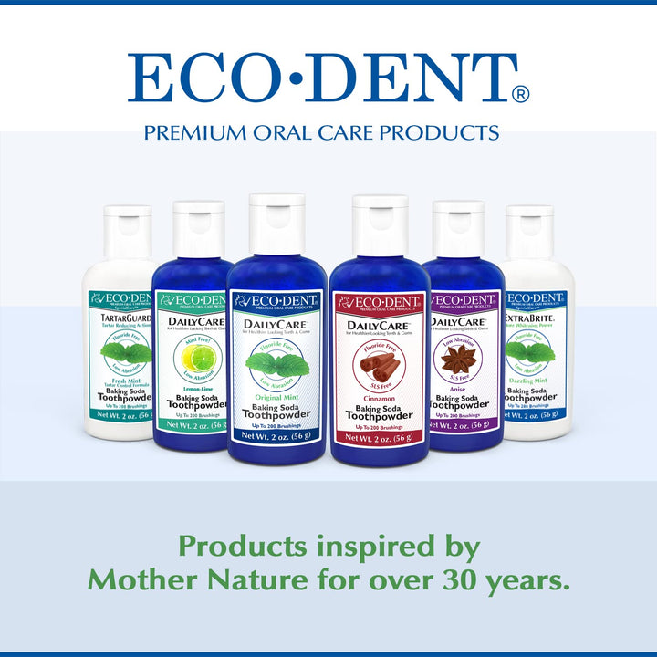 Eco-Dent DailyCare - Polvo de dientes de bicarbonato de sodio, ment...