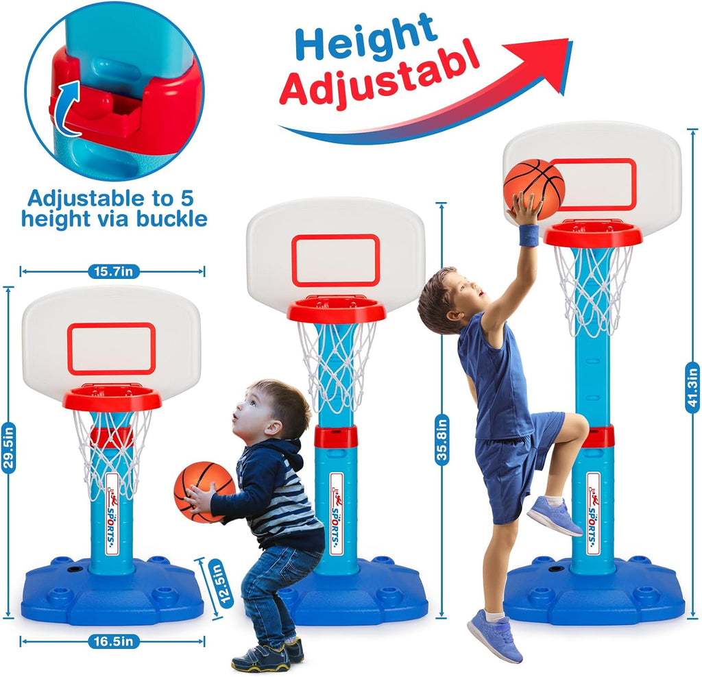 Aro de baloncesto para niños, juego de aro de baloncesto ajustable para