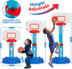 Aro de baloncesto para niños, juego de aro de baloncesto ajustable para