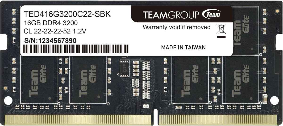 TEAMGROUP Elite DDR4 16GB Single 3200MHz PC4-25600 CL22 (2933MHz o...