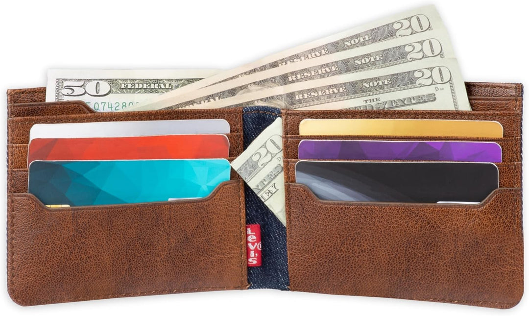 Levi's Men's Classic Bifold Wallet with Multiple Card Slots...