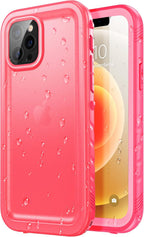 SPORTLINK Funda impermeable para iPhone 12/12P, color rosa