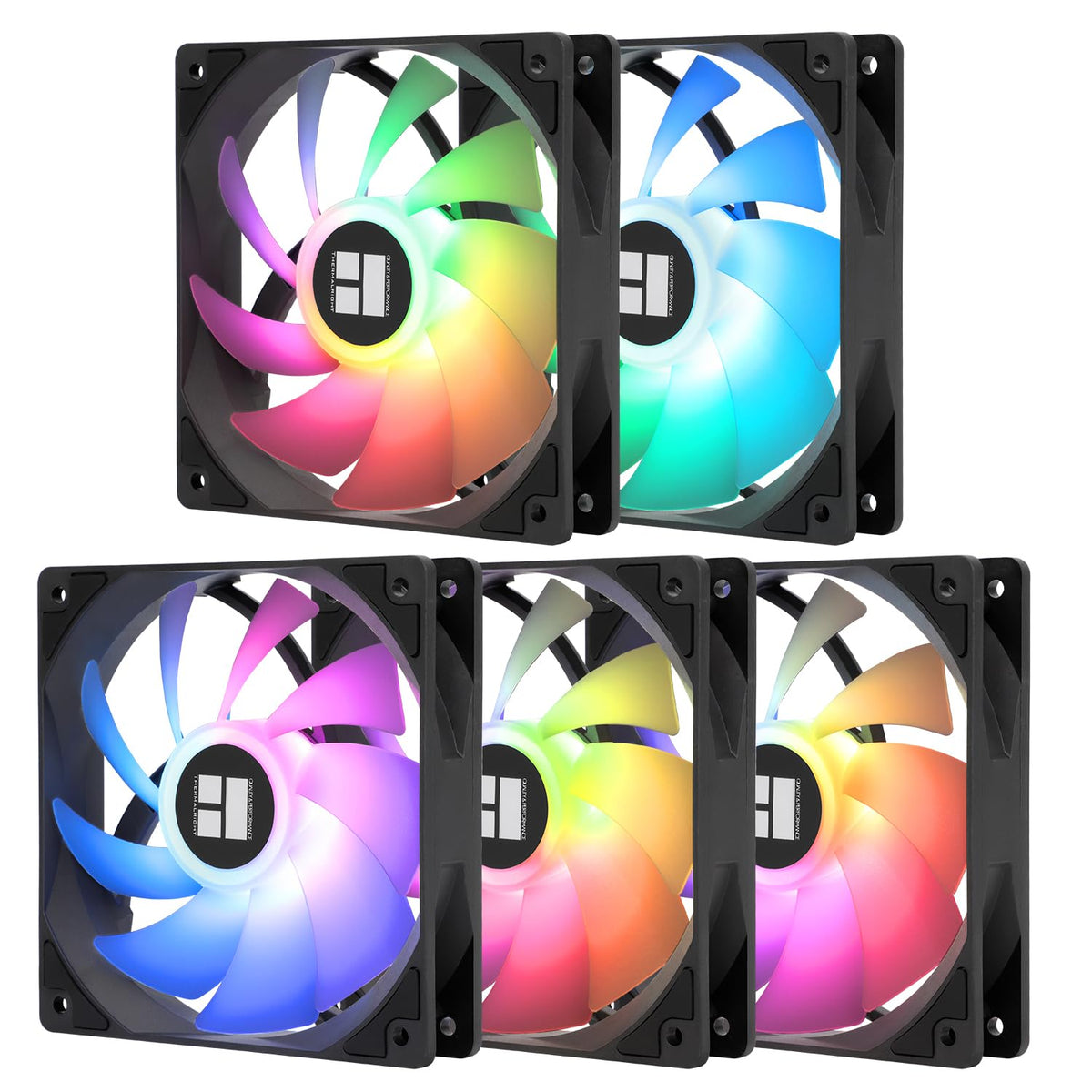 Thermalright paquete de 5 TL-C12C-S ventilador de CPU de 120 mm ARGB