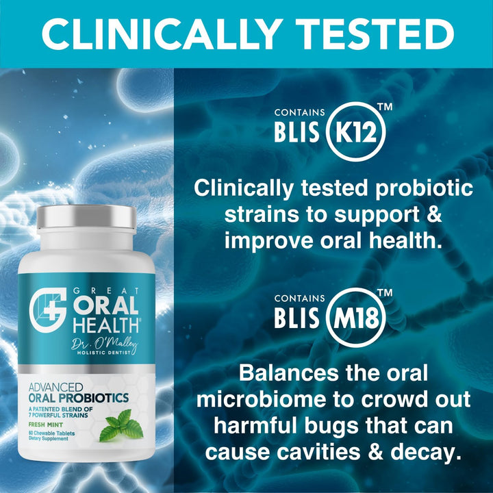 Probióticos orales para tratamiento bucal para el mal aliento para...