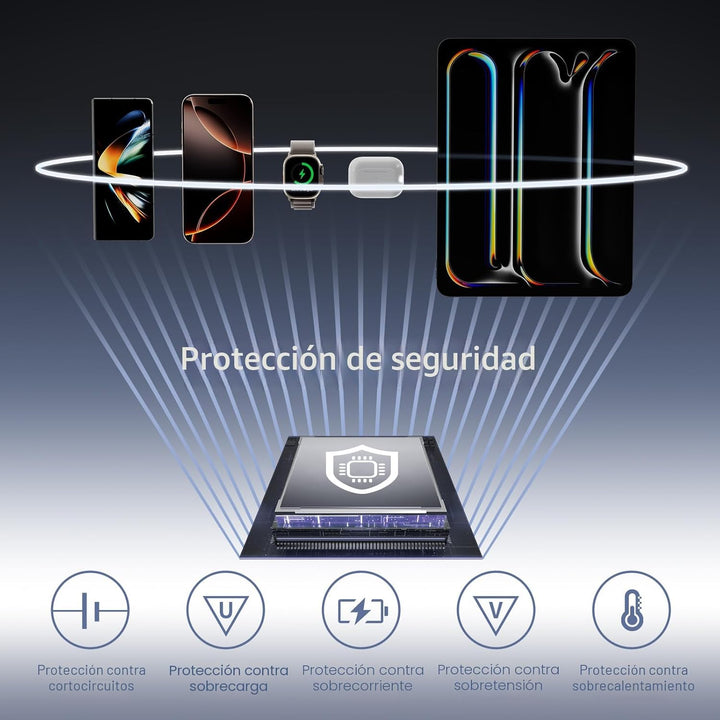 Banco de energía inalámbrico M3 Ultra Slim de 0.4 pulgadas, cargado...