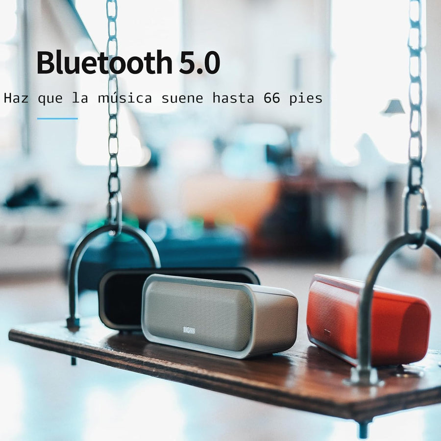 DOSS Bocina SoundBox Pro Bluetooth inalámbrica portátil con sonido...