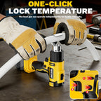 Pistola de calor inalámbrica compatible con batería Dewalt de 20 V, pistola de soldadura de calentamiento rápido de 350 W con luz LED, temperatura variable de 122 ℉ a 1022 ℉ con 5 boquillas