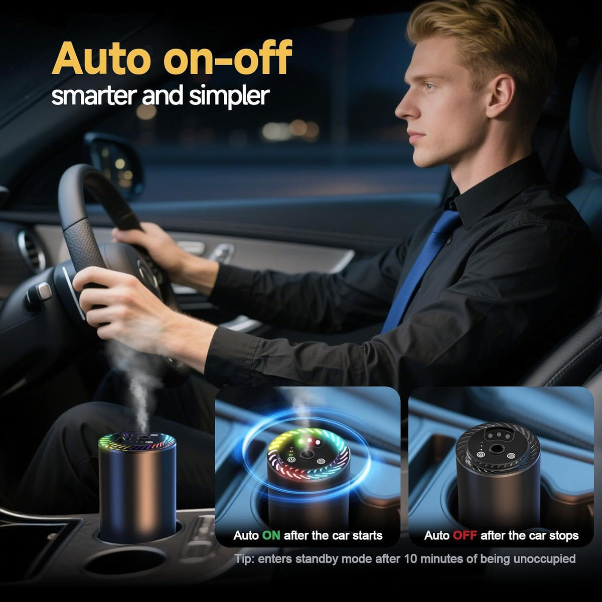 Ambientador inteligente para automóvil con luz de estrella y repuestos de
