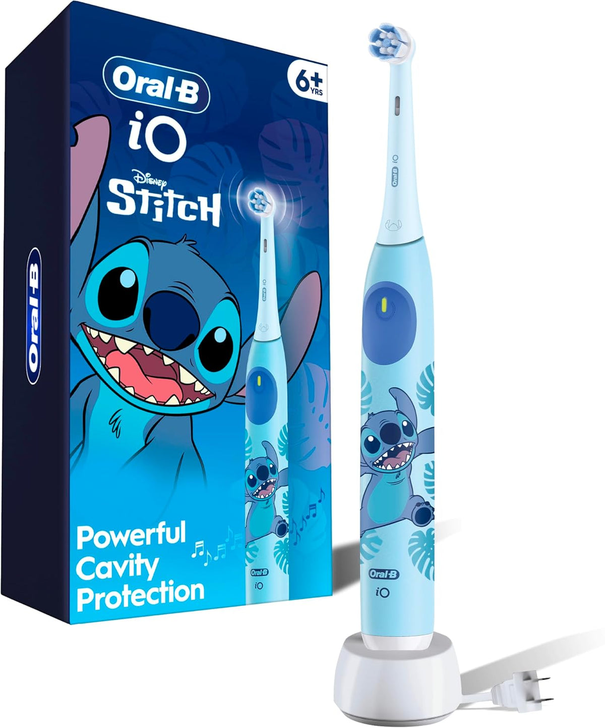 Oral-B iO - Cepillo de dientes eléctrico recargable para niños, Sti...
