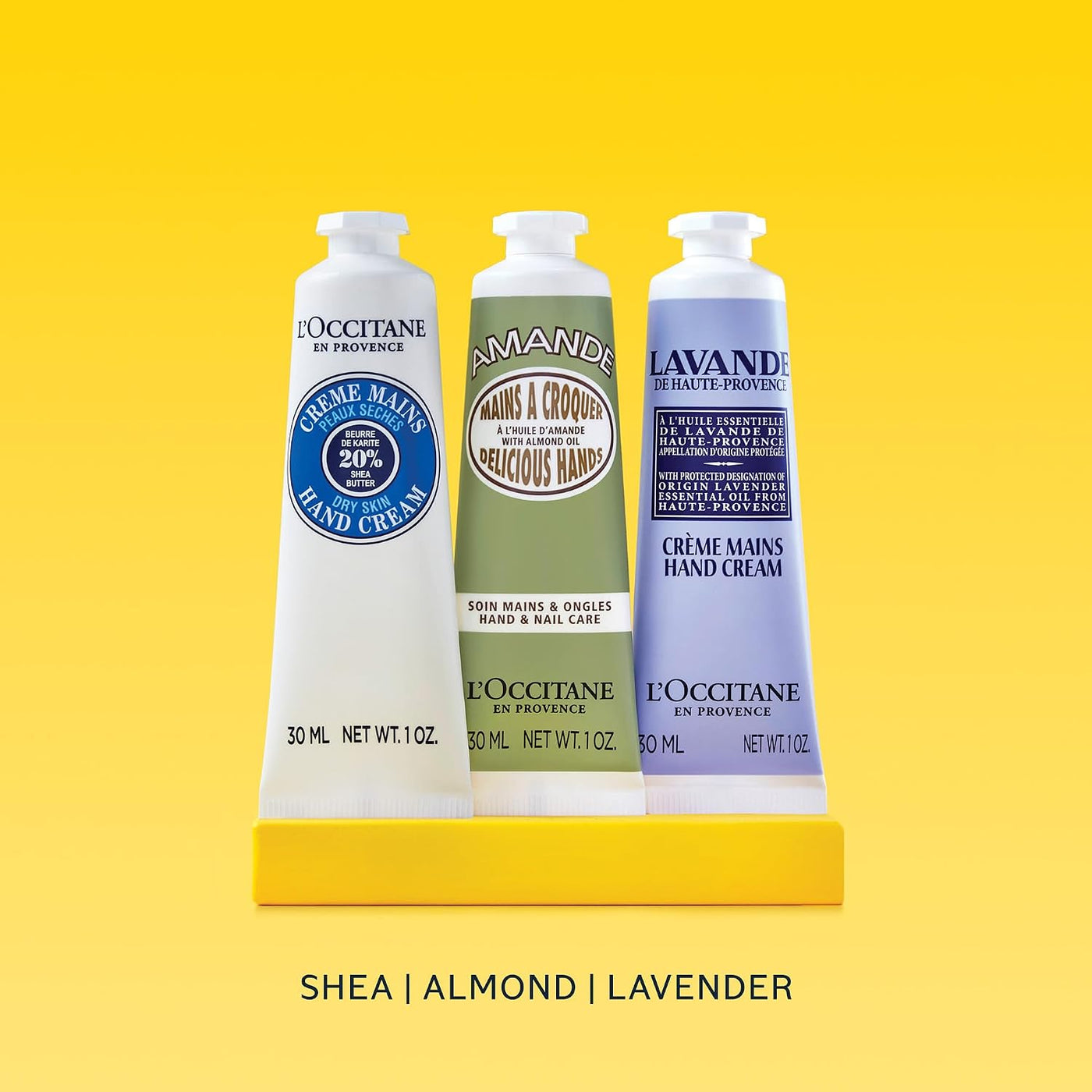 L'Occitane Hand Cream Classics - Juego de regalo de 3 piezas, t...