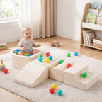 Tiita Kids Climb and Crawl - Juego de 5 piezas con pozo de pelotas pequeño