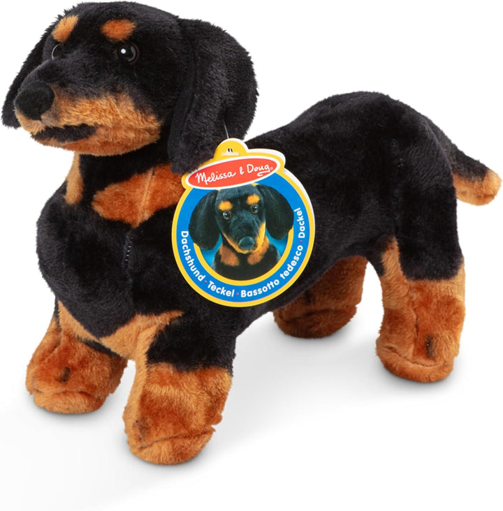 Melissa & Doug Dachshund Gigante - Perro de Peluche Realista Grande