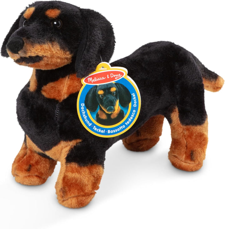 Melissa & Doug Dachshund Gigante - Perro de Peluche Realista Grande