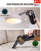 Fanttik Fold V10 APEX Pivot Cordless Car Vacuum, 17000Pa Handheld Vacuum Suction Power, Smart LED Display, Portable para Car Home Pet (Deluxe con Flexible Hose&Pet Brush)