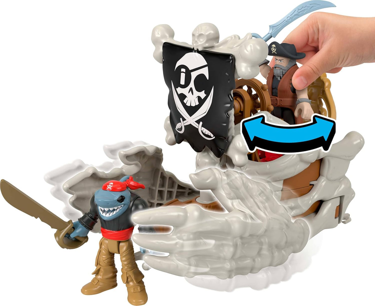 Fisher-Price Imaginext Billy Bones - Juego de barco pirata con accesorios