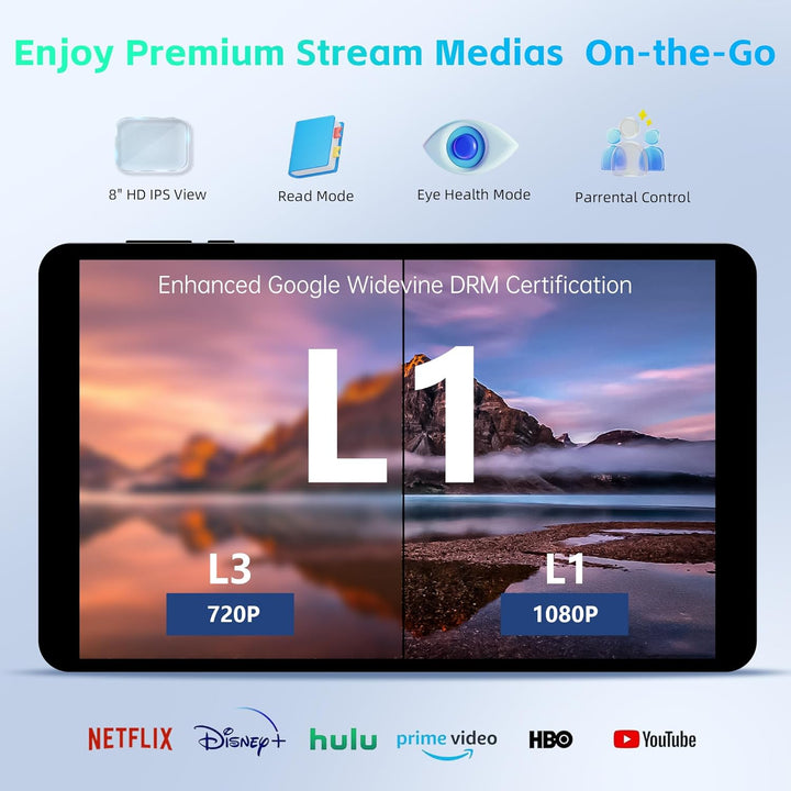 HAOVM 【2025 Android 15 Tablet M8 Tablet de 8 pulgadas, CPU de 8 núc...