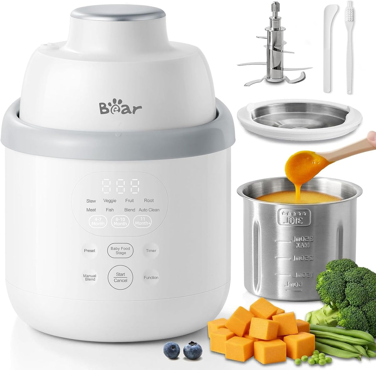 Procesador del fabricante de alimentos para bebés del acero inoxidable del