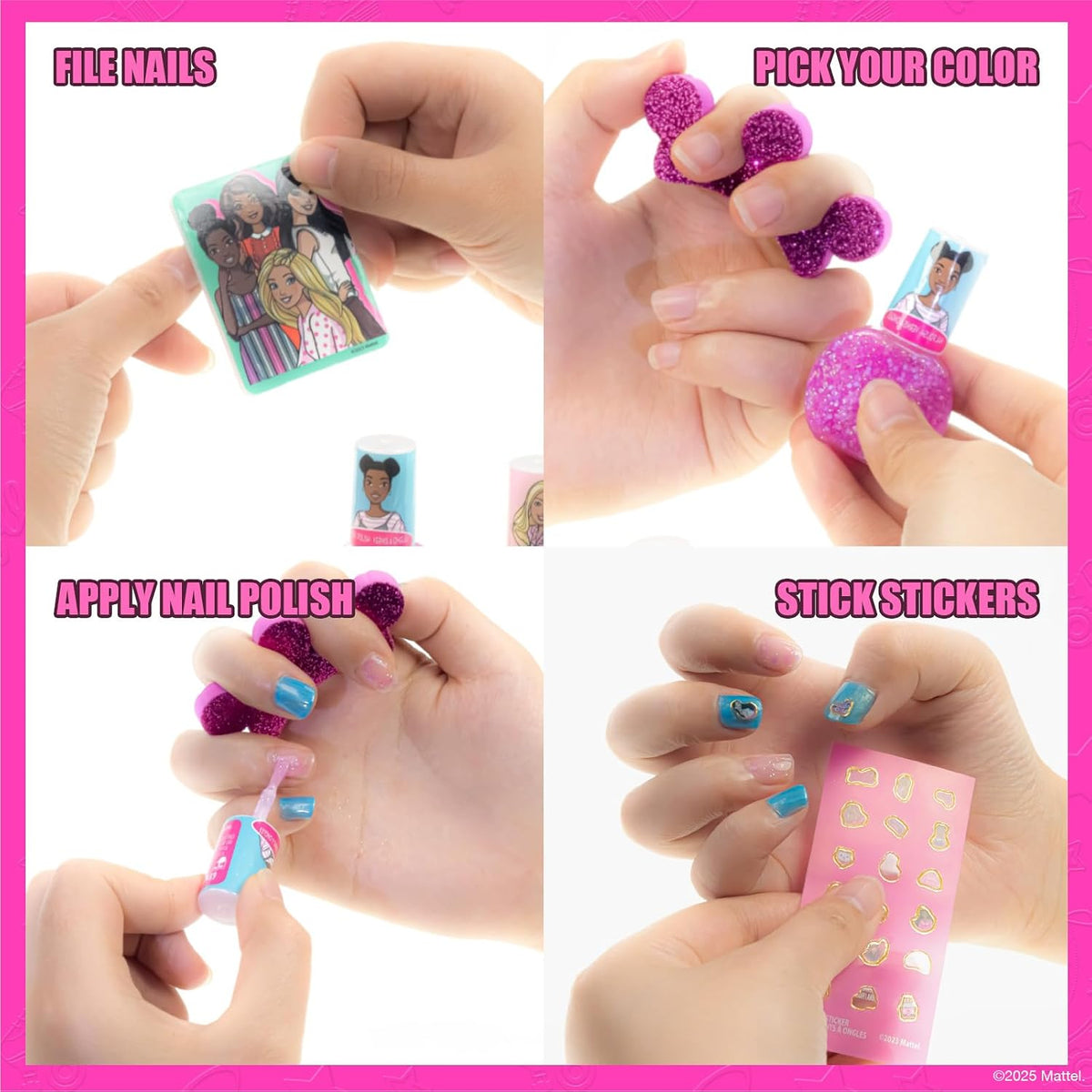 Barbie Mochila de Maquillaje Set con Cosméticos y Accesorios